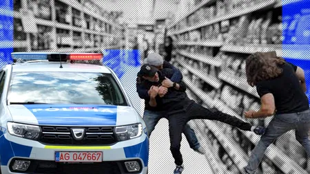 Bătaie într-un supermarket din București. Victimele au fost atacate de mai mulți tineri