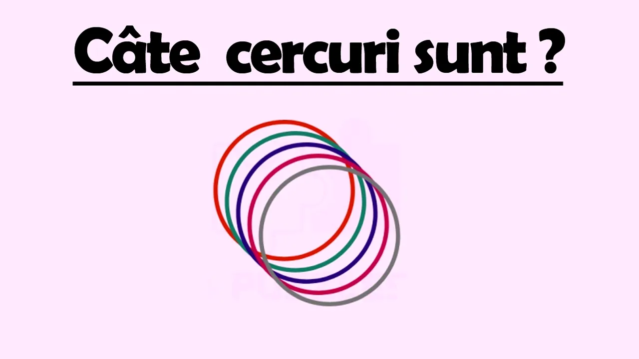 Test IQ la care toți greșesc | Câte cercuri vezi în această imagine?