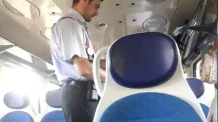 Replica „Purtăm masca de proști” l-a trimis pe un șef de tren la manevrat vagoane