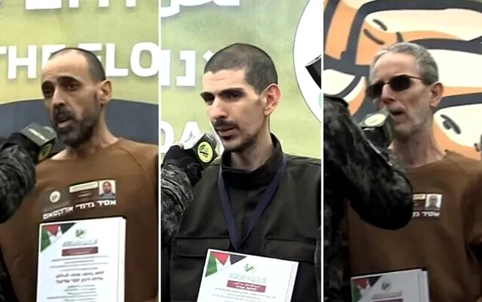 Cei trei ostatici israelieni ELIBERAȚI de Hamas