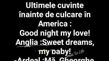 BANCUL ZILEI | Ce spun nevestele chiar înainte de culcare, în SUA, Anglia și România