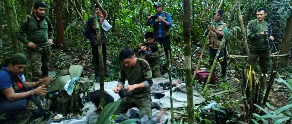 Miracol în JUNGLA amazoniană: 4 copii, găsiți în viață după 40 de zile de la prăbușirea unui avion!