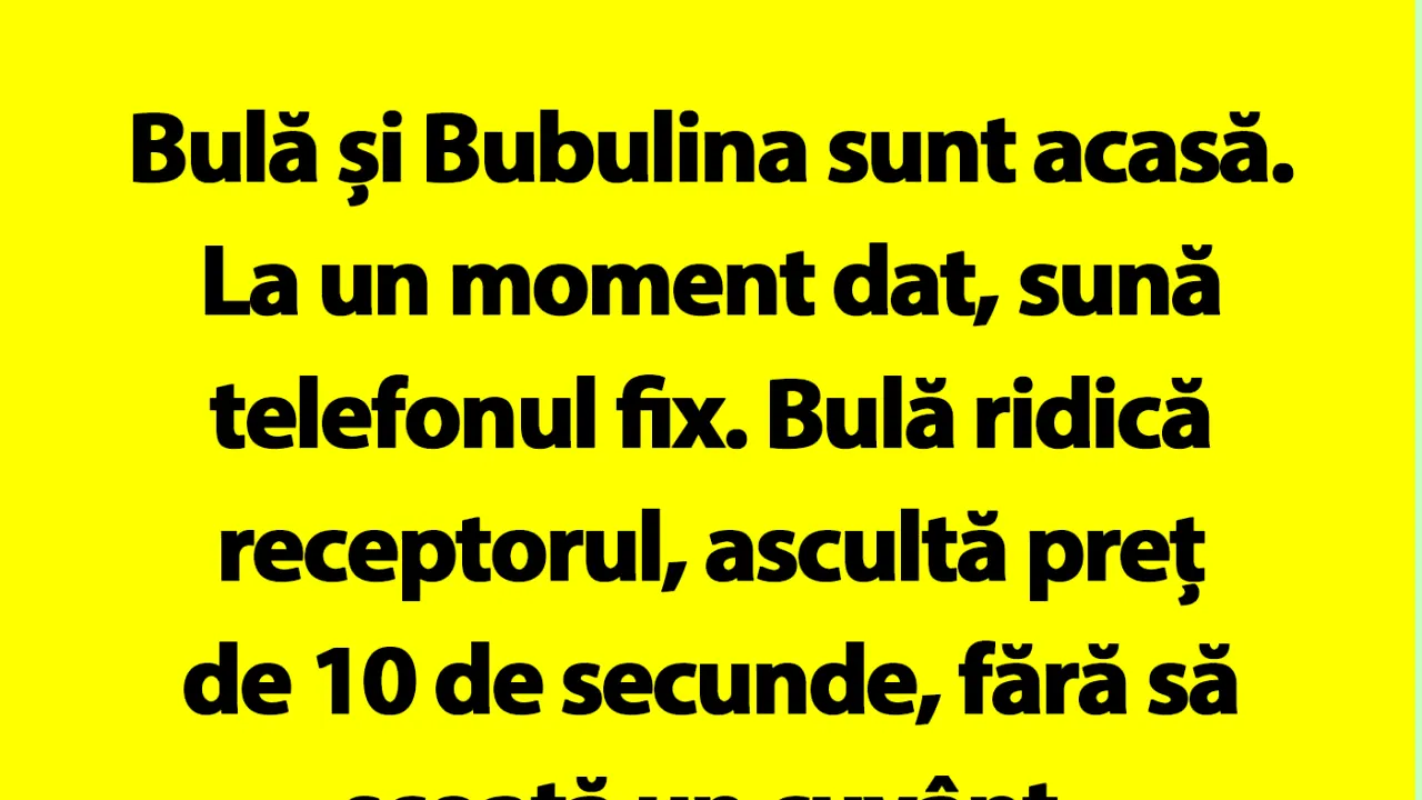 BANC | Bulă, Bubulina și meteorologul