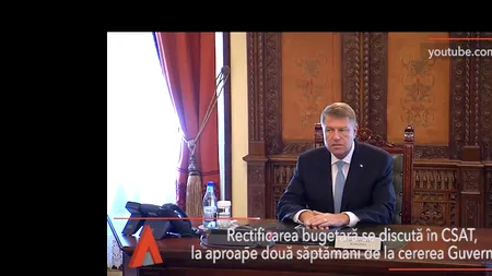 Rectificarea bugetară se discută în CSAT, la două săptămâni de la cererea Guvernului. Teodorovici: E nevoie de consens, dar nu e obligatoriu