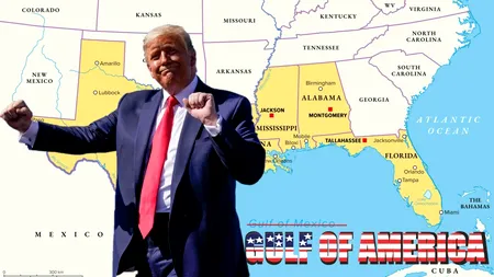 Trump schimbă harta lumii: Denumirea „GOLFUL AMERICII” a devenit oficială. Vârful Denali din Alaska, redenumit după un fost președinte american