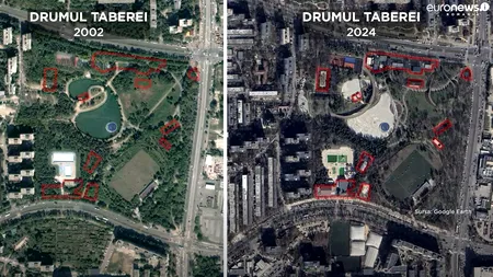 Cum s-au transformat unele spații verzi din București. Ce arată imaginile din satelit