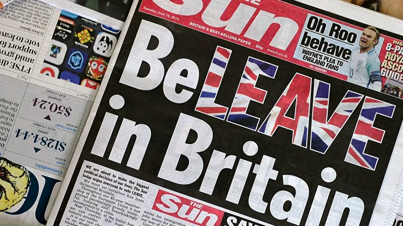 Cum au jucat tabloidele britanice în campania BREXIT