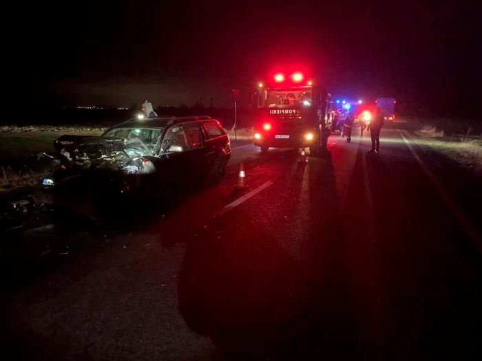Accident în localitatea 2 mai / Sursa foto: ISU Constanța