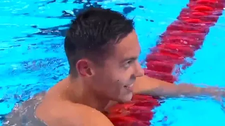 David Popovici, regele înotului mondial! A cucerit aurul și la 100 metri după o cursă fabuloasă în Singapore