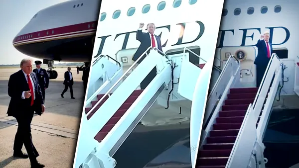 Trump a zburat pentru prima dată cu noul Air Force One, oferit de Qatar. Care a fost prima destinație a avionului de lux