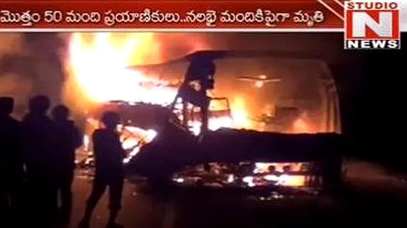 Cel puțin 44 de morți într-un accident de autobuz produs în sudul Indiei
