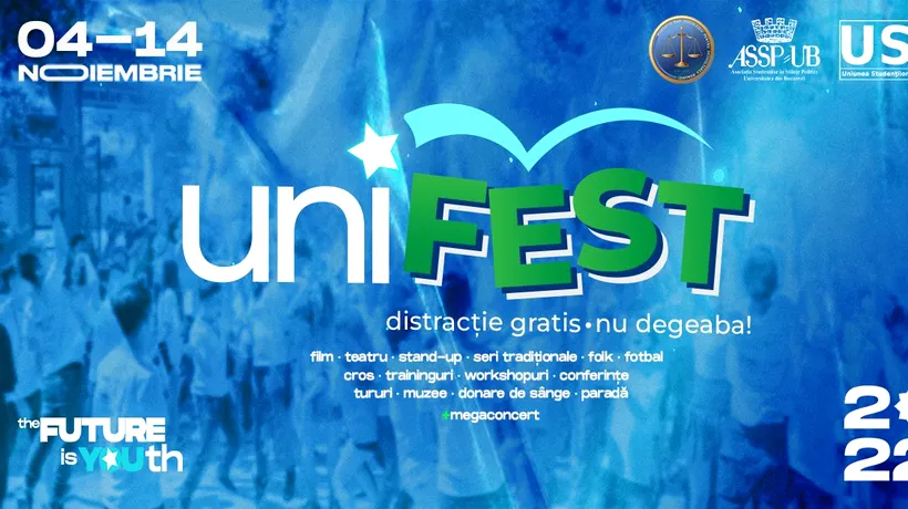 Vineri, 4 noiembrie, începe cel mai mare festival studențesc, UniFEST