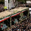 <span style='background-color: #2c4082; color: #fff; ' class='highlight text-uppercase'>VIDEO</span> Mii de oameni participă la funeraliile președintelui Iranului /RUSIA atribuie Statelor Unite responsabilitatea pentru accident
