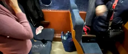 Tren de călători, atacat cu pietre la Botoșani. O femeie s-a ales cu tăieturi la nivelul feței