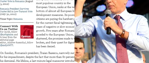 Mircea Geoană în New York Times: Reîntoarcerea României de pe buza prăpastiei