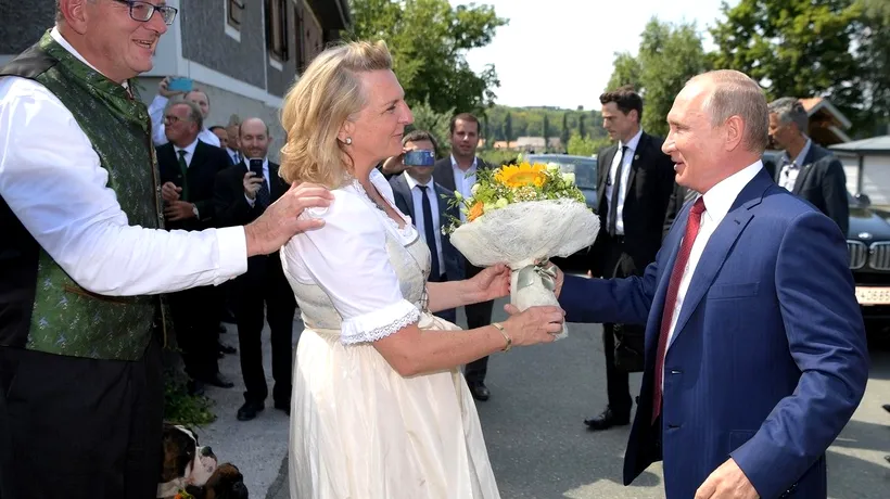 Gestul incredibil al lui Vladimir Putin. Ce cadou i-a făcut șefei diplomației austriece