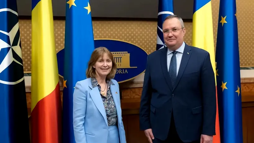 FOTO | Întâlnire între premierul Nicolae Ciucă și noul ambasador al SUA la București, Kathleen Ann Kavalec. Ce au discutat cei doi oficiali