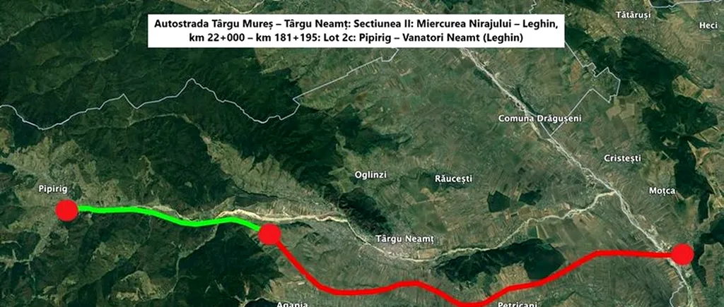 Segmentul Vânători Neamț-Pipirig, Autostrada Unirii, poate fi finalizat în patru ani, anunță Transporturile și CNAIR