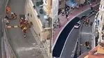 Noi imagini de la atentatul din Monaco. Localnicii au surprins momentul în care oligarhul ucrainean și soția sa au fost scoși pe brațe de pompieri