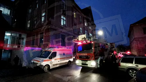 Incendiu la un spital din Satu Mare, din cauza unui muc de țigară nestins aruncat la întâmplare (FOTO-VIDEO)