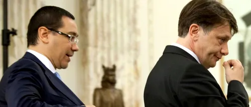 Antonescu: Eu porția de încredere în domnul Ponta mi-am consumat-o
