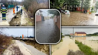 Potop în România. Intervenții de urgență în zeci de localități din 12 județe. Locuințe izolate, drumuri blocate, alunecări de teren. Imaginile dezastrului / Noi alerte meteo și hidrologice / Evacuare controlată a apei la barajele Paltinu și Măneciu