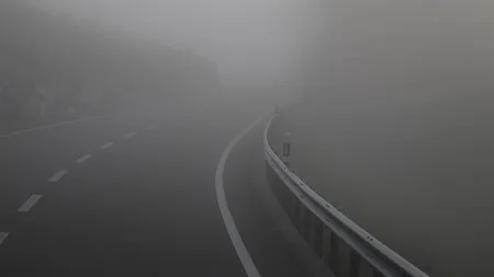 Cod galben de ceață în jumătate de țară, inclusiv în București