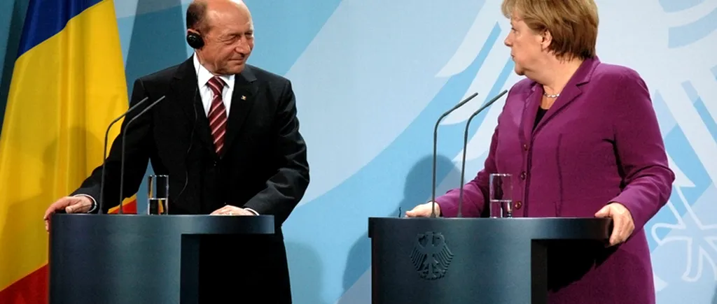 Băsescu o contrazice pe Merkel: Trump are dreptate. Respect Germania, dar nu pot să nu învăț din istorie