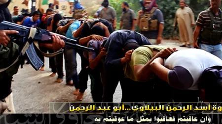 SIIL publică imagini cu zeci de militari irakieni executați - GALERIE FOTO