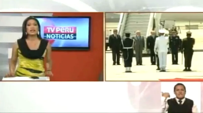 Băsescu, înapoi în timp. VIDEO: Cum l-a primit televiziunea din Peru pe președintele României