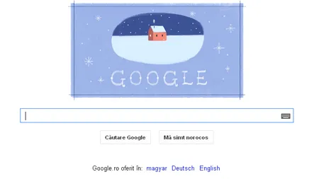 Sărbători fericite! - Google Doodle în a doua zi de Crăciun