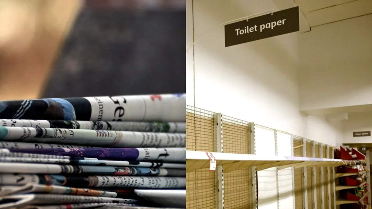 UMOR de PRESĂ | „Înțelegem nevoile cititorilor” / Un ziar australian publică pagini în plus din cauza crizei de hârtie igienică