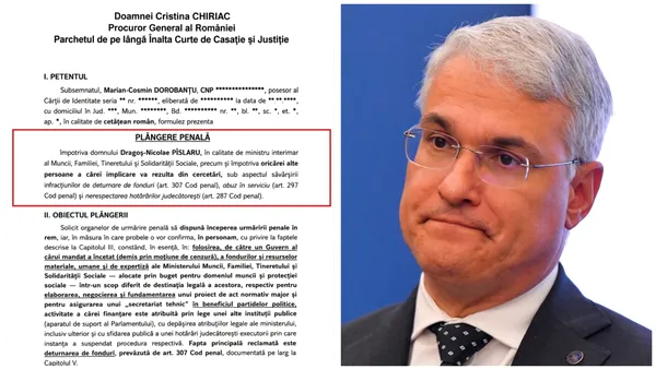 Șeful sindicaliștilor din Administrația Penitenciarelor i-a făcut plângere penală lui Dragoș Pîslaru pentru corupție și sfidarea deciziei instanței