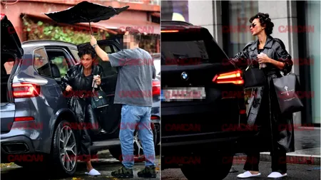 Mădălina Ghenea, apariție de milioane pe străzile Capitalei. Diva a plecat din hotel în papuci și cu bigudiurile pe cap