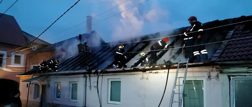 Incendiu la o locuință din Sibiu. Trei persoane au primit îngrijiri medicale