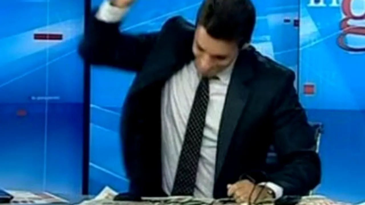 Mircea Badea a ''pălmuit'' în direct un membru al guvernului Ponta: ''Ia să vedem cum pleci mata din Guvern, că sunt curios''