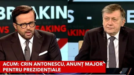 Crin Antonescu: Nu am informații că există o PREFERINȚĂ a administrației americane pentru vreun candidat 