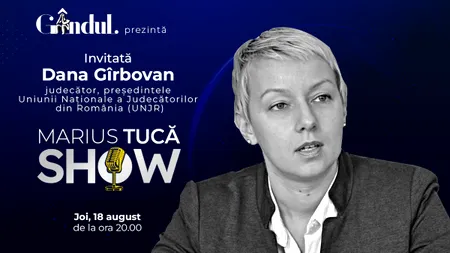 Marius Tucă Show începe joi, 18 august, de la ora 20.00, live pe gândul.ro