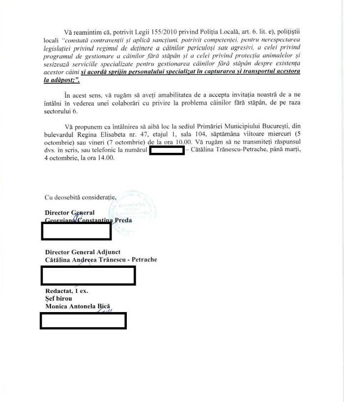 Autoritatea pentru Supravegherea și Protecția Animalelor (ASPA) a înștiințat Poliția Locală Sector 6 / Sursa foto: G4Media