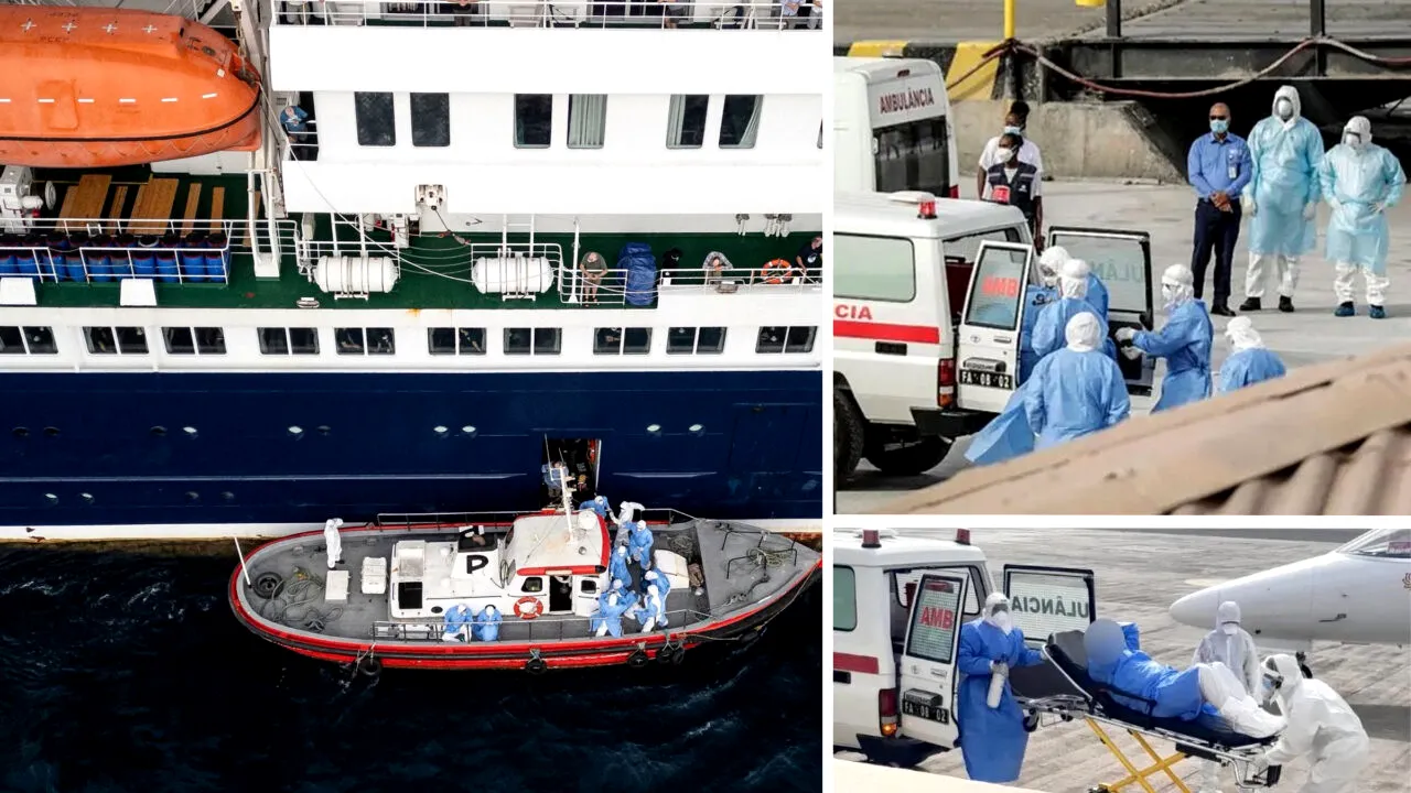 Trei persoane suspecte de hantavirus, evacuate de pe nava MV Hondius. Insulele Canare refuză acostarea