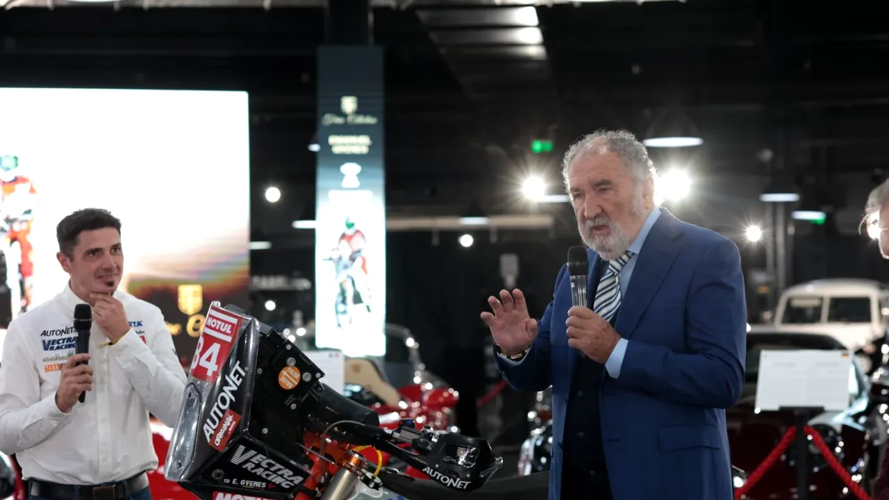 Cuvinte MARI pentru Emanuel Gyenes de la Ion Țiriac: „Mulțumesc că motocicleta care a câștigat vine la muzeu”