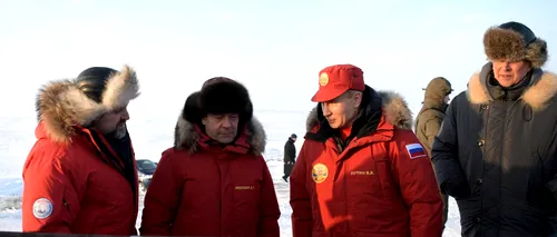 Putin l-a dus pe premierul Medvedev în regiunea arctică. Vizită cu mesaj pentru americani