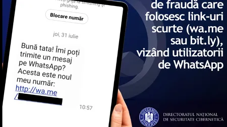 Avertisment asupra tentativelor de fraudă pe WhatsApp