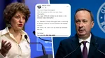 Oana Gheorghiu i-a scris social democratului Adrian Câciu să nu voteze moţiunea. Câciu i-a răspuns: „Pa, Oana! Ia-l şi pe Ilie”