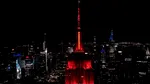 Empire State Building din New York, iluminată în roșu pentru a sărbători Anul Nou Chinezesc