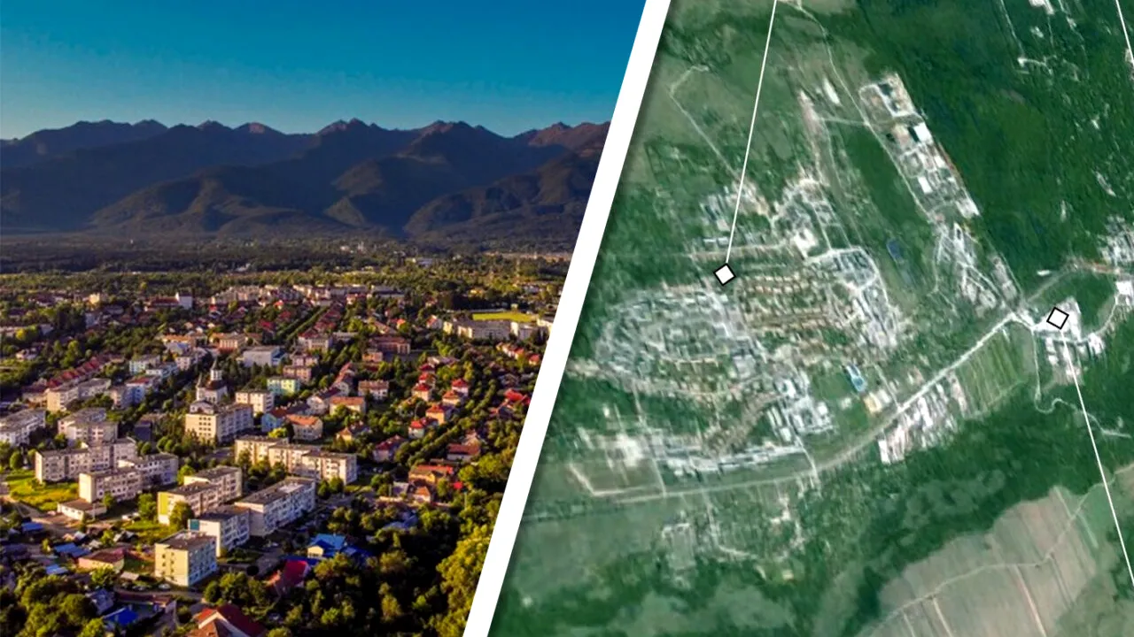 Singurul oraș artificial din România. A fost desenat integral la planșetă și construit direct în mijlocul pădurii