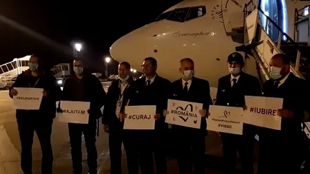 UPDATE | Un avion cu 200 de mii de măști de protecție din China a ajuns în România