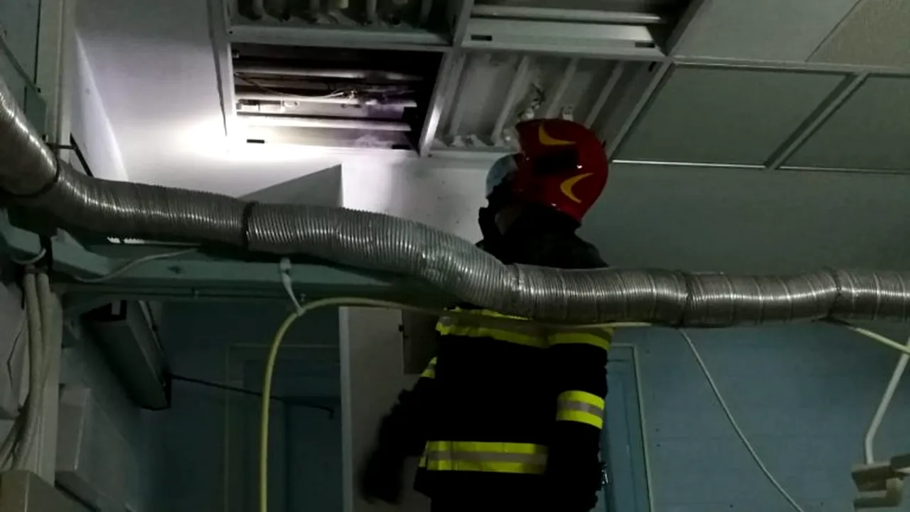 Incendiu în blocul operator al Institutului de Urologie Cluj, chiar în timpul unei intervenții chirurgicale