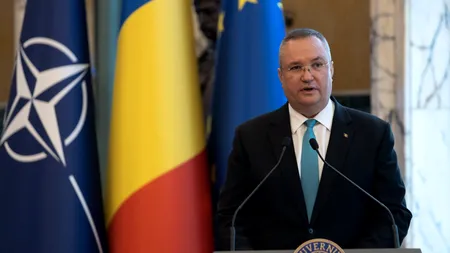 Sediul GUVERNULUI, iluminat în culorile drapelului Ucrainei. Nicolae Ciucă: „Vom continua să susţinem obiectivul de pace şi libertate al Ucrainei”