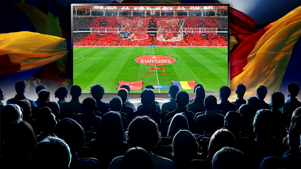 Câți români s-au uitat la meciul Turcia-România. Cifre amețitoare de audiență